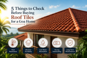 Roof tiles for Goan houses